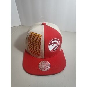 Mitchell & Ness Atlanta Hawks NBA Pop Panel Snapback Hat New
